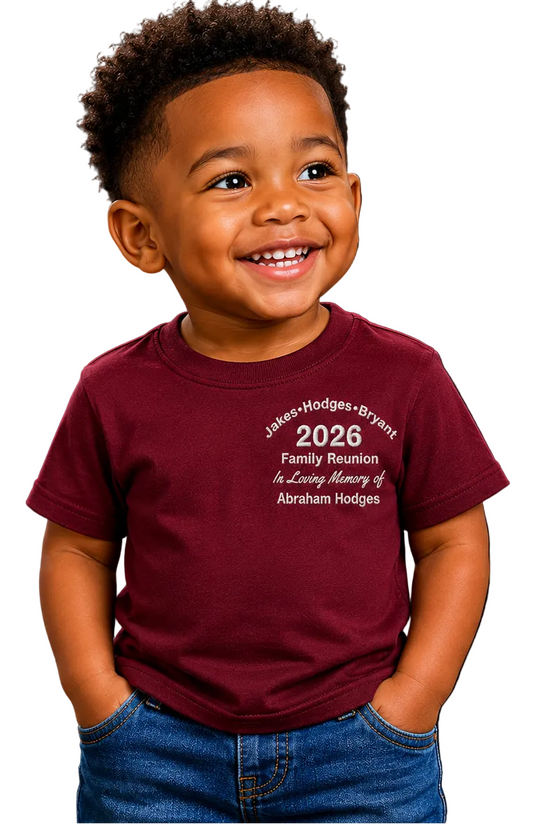 Jakes Hodges Bryant Family Reunion Toddler T-Shirts
